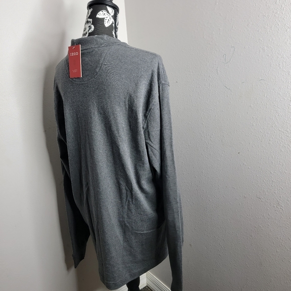 #269 NWT men's Izod long sleeve collard shirt - Picture 5 of 9